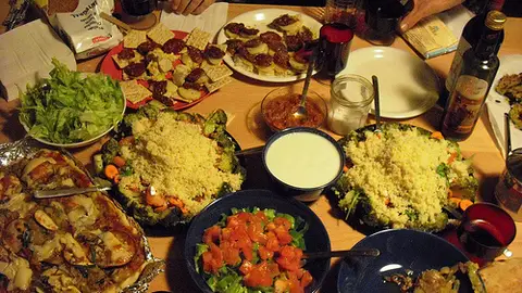 Variedad de platos y comidas en Navidad Variedad de platos y comidas en Navidad