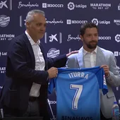 Husillos e Iturra en la presentación del jugador Husillos e Iturra en la presentación del jugador