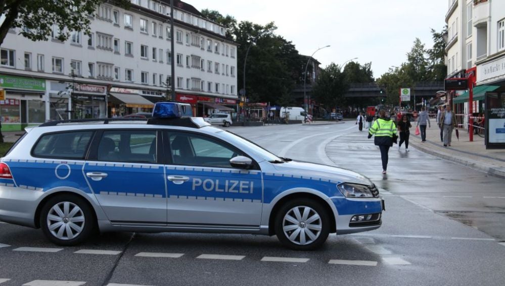 Un coche de la Policía en Hamburgo