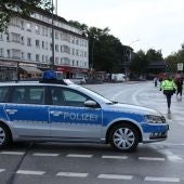 Un coche de la Policía en Hamburgo