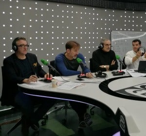 Rafa Martín Vázquez, comentando el Clásico. Rafa Martín Vázquez, comentando el Clásico.