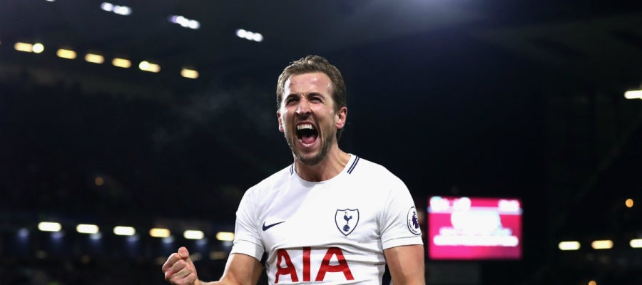 Harry Kane celebra un gol Harry Kane celebra un gol