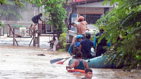 M&aacute;s de un centenar de heridos a causa de la tormenta tropical en Filipinas.