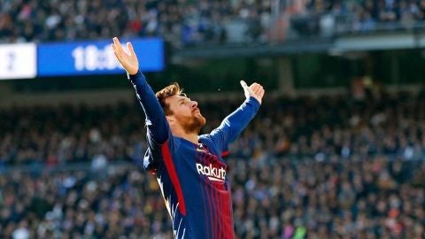 Messi celebra un gol