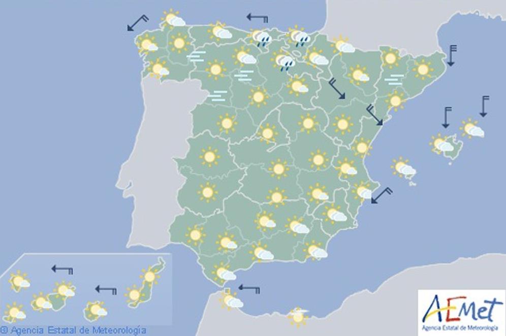 El Tiempo para las próximas horas El Tiempo para las próximas horas