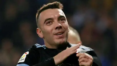 El delantero del Celta de Vigo, Iago Aspas. El delantero del Celta de Vigo, Iago Aspas.