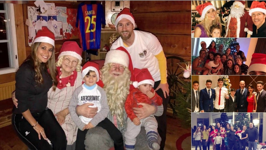 Messi, Cristiano, Simeone, Zidane, Paulinho, Filipe, Reina... Así pasan la Navidad los cracks del fútbol Messi, Cristiano, Simeone, Zidane, Paulinho, Filipe, Reina... Así pasan la Navidad los cracks del fútbol