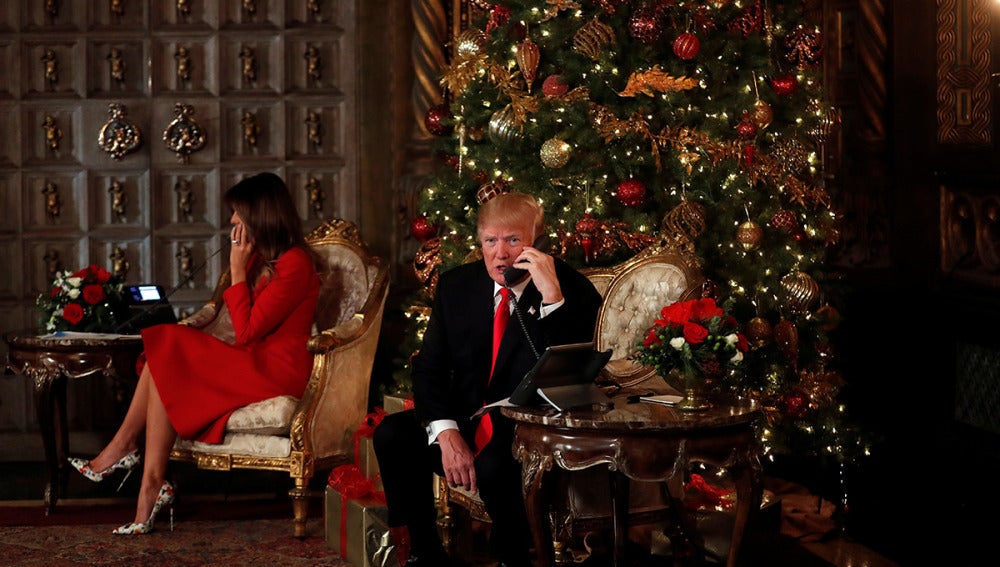 Donald Trump y su mujer reciben llamadas de niños