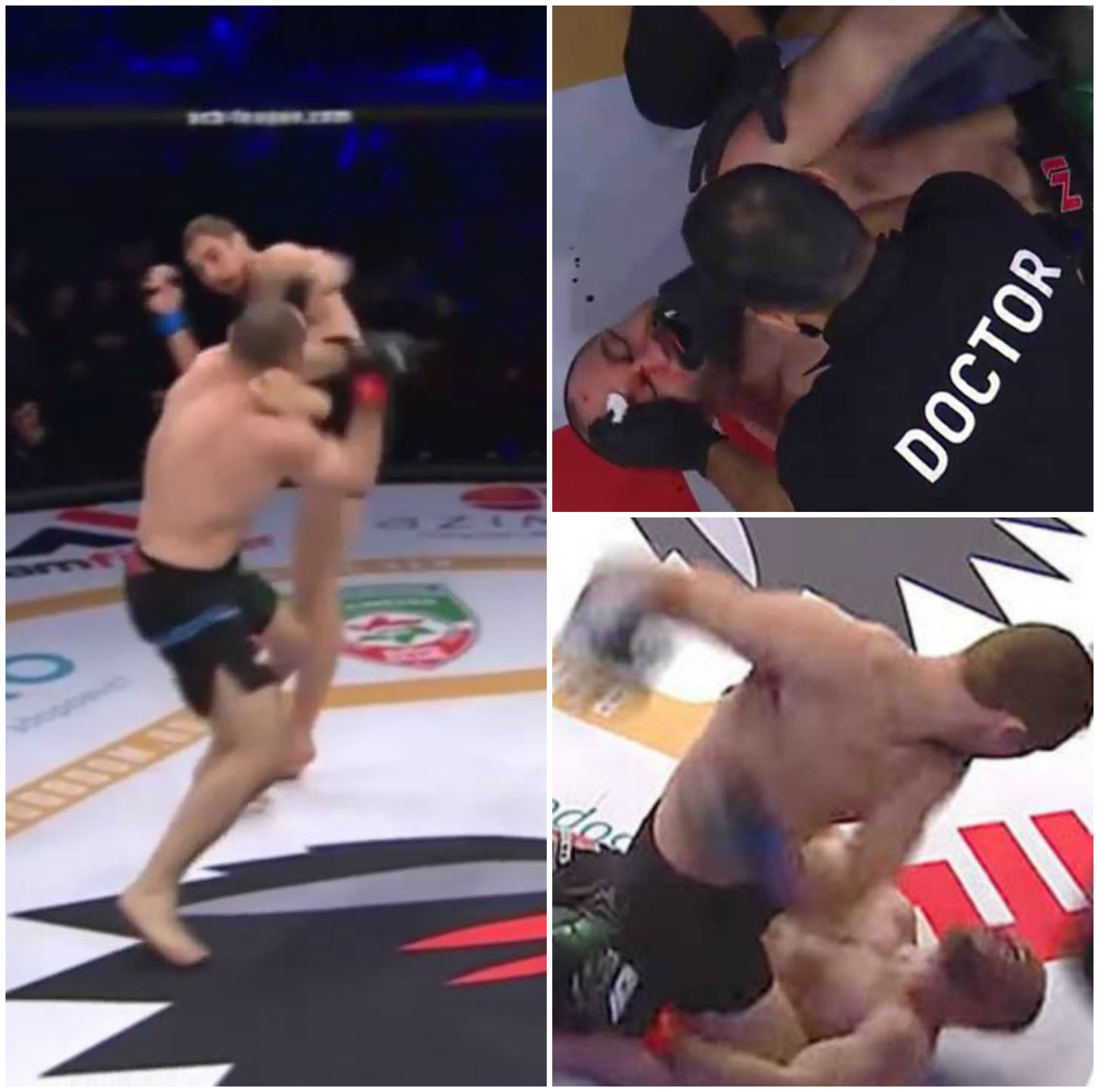 Duras imágenes: los médicos logran reanimar a un luchador de la MMA tras un brutal KO Duras imágenes: los médicos logran reanimar a un luchador de la MMA tras un brutal KO