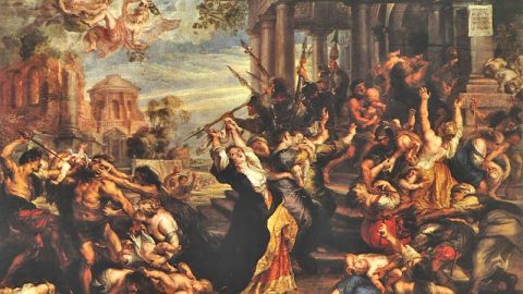 Representaci&oacute;n de la matanza de los Santos Inocentes