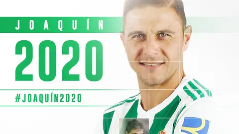 Joaquín amplía su contrato con el Betis hasta 2020 Joaquín amplía su contrato con el Betis hasta 2020
