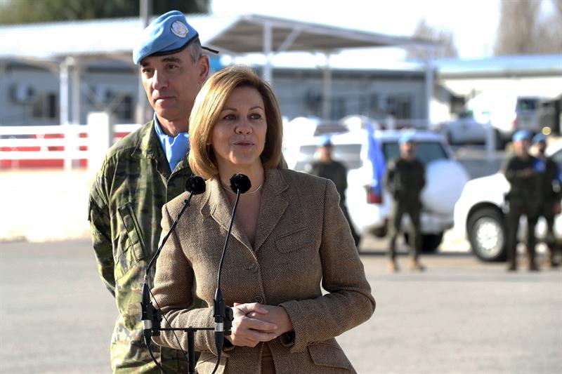 Cospedal, contra el terrorismo en Líbano: "No hay descanso contra los que quieren terminar con nuestra libertad" Cospedal, contra el terrorismo en Líbano: "No hay descanso contra los que quieren terminar con nuestra libertad"