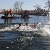 Baño en el Bullaque el último día del año Baño en el Bullaque el último día del año