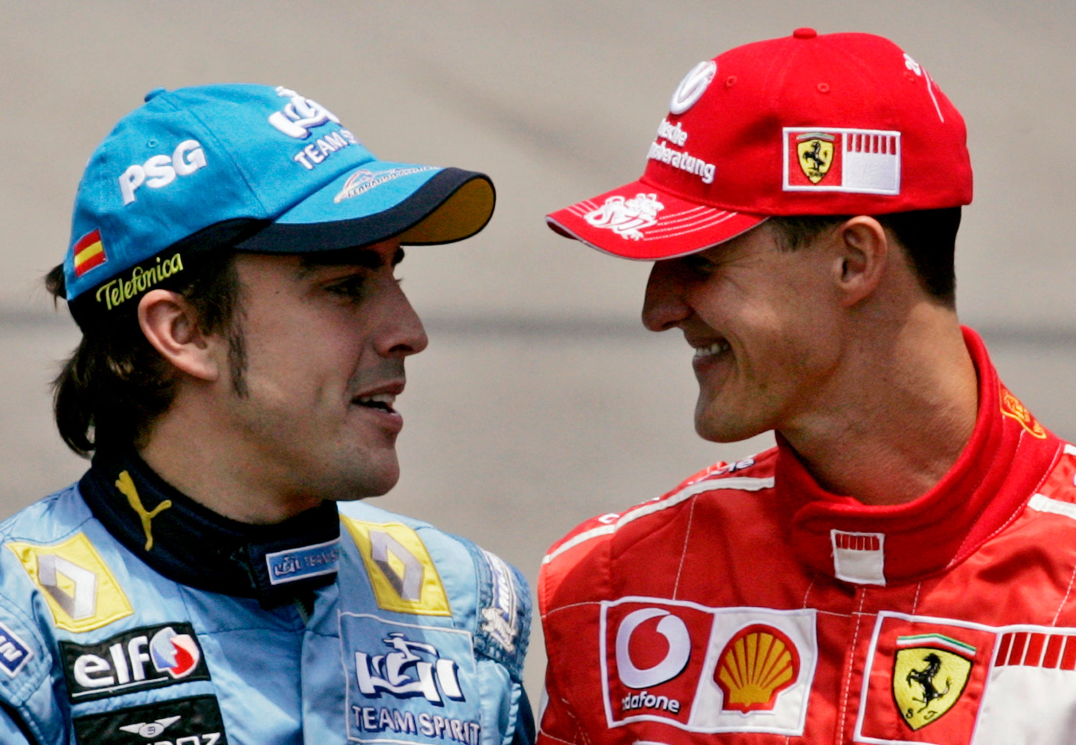 Fernando Alonso: "Echo de menos a Schumacher" Fernando Alonso: "Echo de menos a Schumacher"