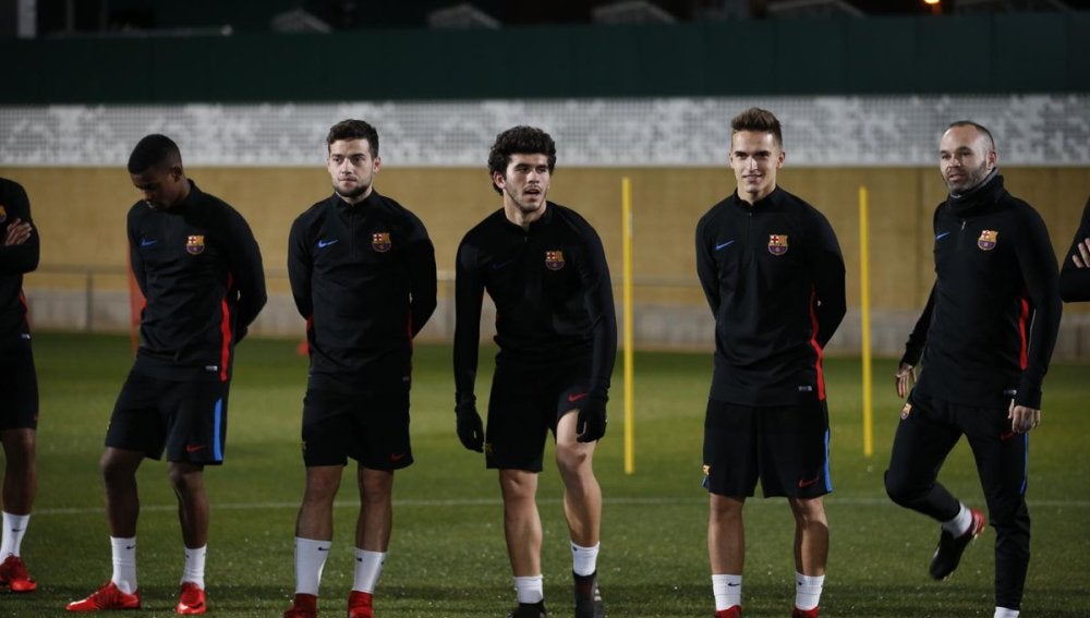 El Barça, en un entrenamiento