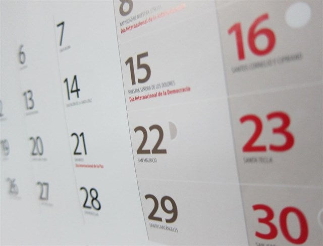 Calendario laboral 2019: Vacaciones, puentes y festivos de la Comunidad Valenciana Calendario laboral 2019: Vacaciones, puentes y festivos de la Comunidad Valenciana