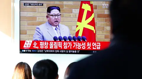 El líder norcoreano, Kim Jong-un, en su tradicional discurso de Año Nuevo El líder norcoreano, Kim Jong-un, en su tradicional discurso de Año Nuevo