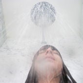 Una mujer se ducha