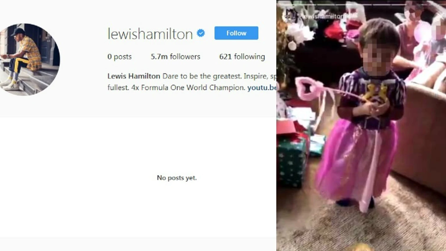 Hamilton borra su cuenta de Instagram Hamilton borra su cuenta de Instagram