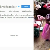 Hamilton borra su cuenta de Instagram Hamilton borra su cuenta de Instagram