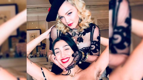 Madonna con su hija Lourdes