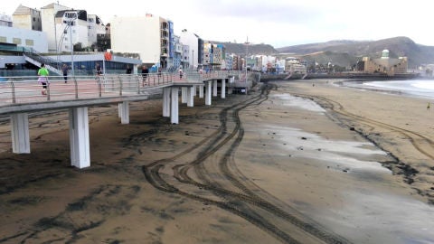 Playa de las Canteras en Las Palmas de Gran Canaria