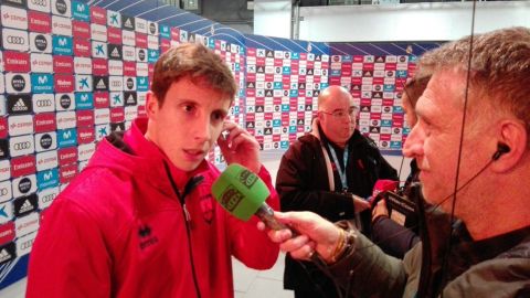 Guillermo Fern&aacute;ndez, jugador del Numancia en El Transistor