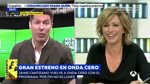 Jaime Cantizano: "En 'Por fin no es lunes' el humor y la ironía van a estar muy presentes" Jaime Cantizano: "En 'Por fin no es lunes' el humor y la ironía van a estar muy presentes"