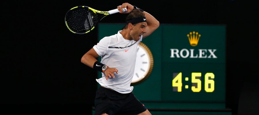 Rafa Nadal, durante el pasado Open de Australia Rafa Nadal, durante el pasado Open de Australia