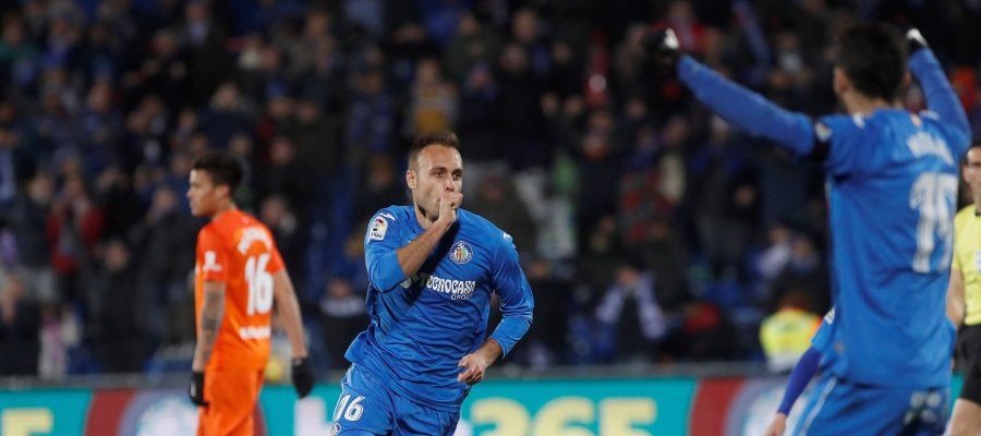 Juan Cala celebra su gol ante el Málaga Juan Cala celebra su gol ante el Málaga