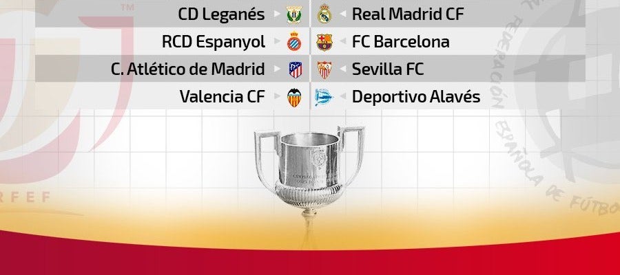 Partidos de cuartos de final de la Copa del Rey Partidos de cuartos de final de la Copa del Rey