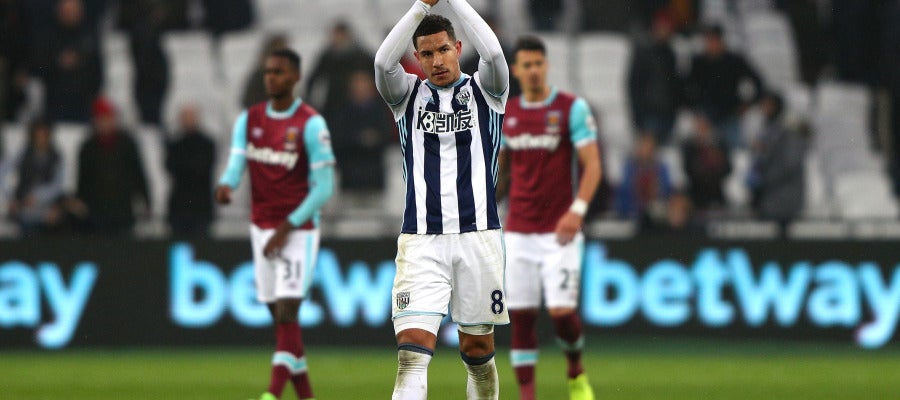 Jake Livermore, en un partido con el West Bromwich Albion Jake Livermore, en un partido con el West Bromwich Albion