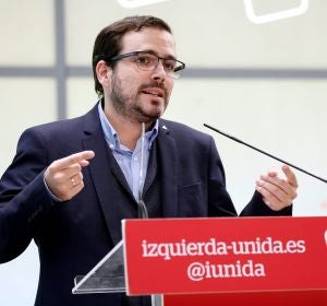 El coordinador federal de IU, Alberto Garzón El coordinador federal de IU, Alberto Garzón