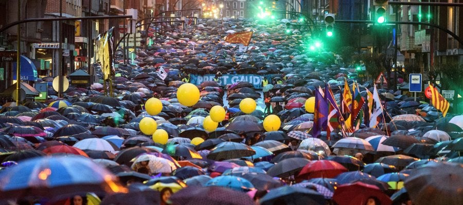 Manifestación Bilbao contra la dispersión de presos de ETA Manifestación Bilbao contra la dispersión de presos de ETA