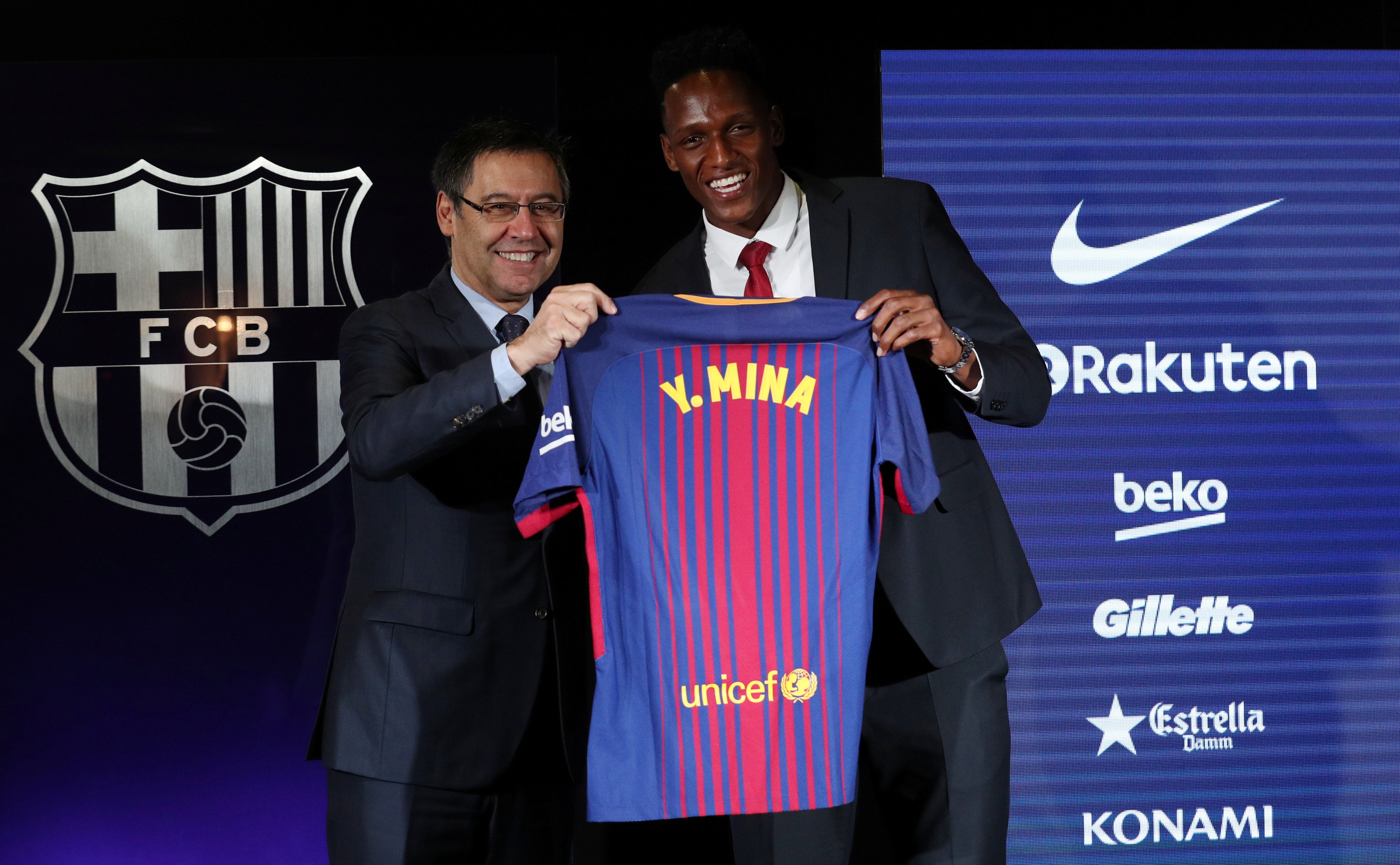 Yerry Mina: "Ahora a aprender mucho y ganar cosas grandes" Yerry Mina: "Ahora a aprender mucho y ganar cosas grandes"
