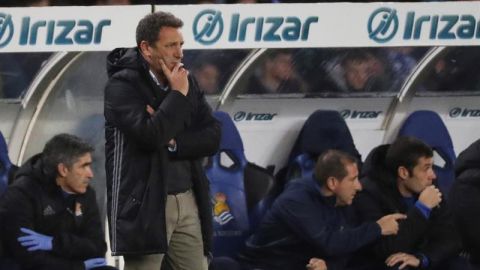 El entrenador de la Real Sociedad, Eusebio Sacrist&aacute;n.