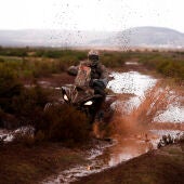 Durante una etapa del Dakar