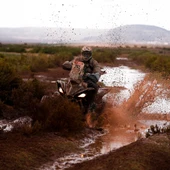 Durante una etapa del Dakar Durante una etapa del Dakar