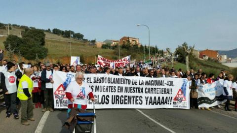 Manifestación de la Plataforma N-430