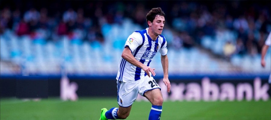 El lateral de la Real Sociedad, Álvaro Odriozola. El lateral de la Real Sociedad, Álvaro Odriozola.