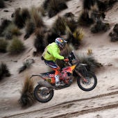 Antoine Meo durante el Dakar
