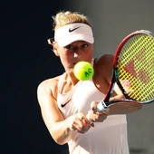 Marta Kostyuk, durante su debut en el Open de Australia Marta Kostyuk, durante su debut en el Open de Australia