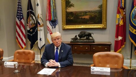 En la imagen, el presidente estadounidense, Donald J. Trump