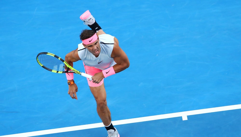 Rafa Nadal, durante su debut en el Open de Australia
