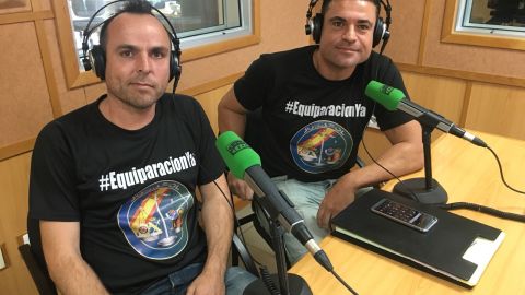 Miembros de JUSAPOL en Onda Cero