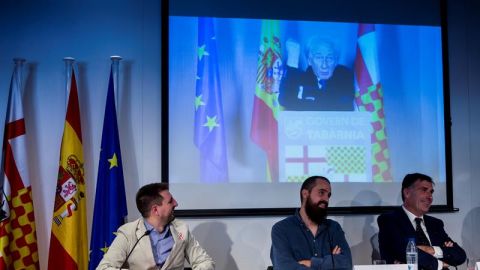 Albert Boadella participa por videoconferencia en la presentaci&oacute;n de Tabarnia