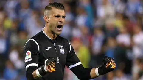 El portero del Leganés, Pichu Cuéllar. El portero del Leganés, Pichu Cuéllar.