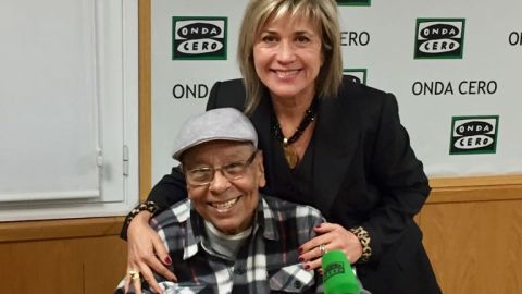 Moncho con Julia Otero