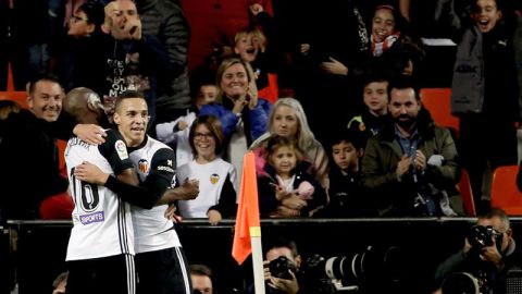 Rodrigo Moreno celebra un gol ante el Alav&eacute;s