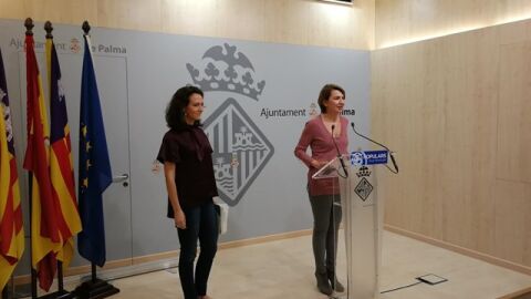 Rueda de prensa del Partido Popular en el Ayuntamiento de Palma